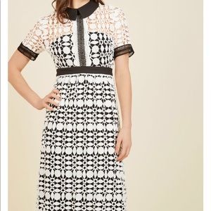 ModCloth Classic Cornerstone Midi Dress - NWT